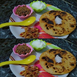 Alsee Chutney with Roti